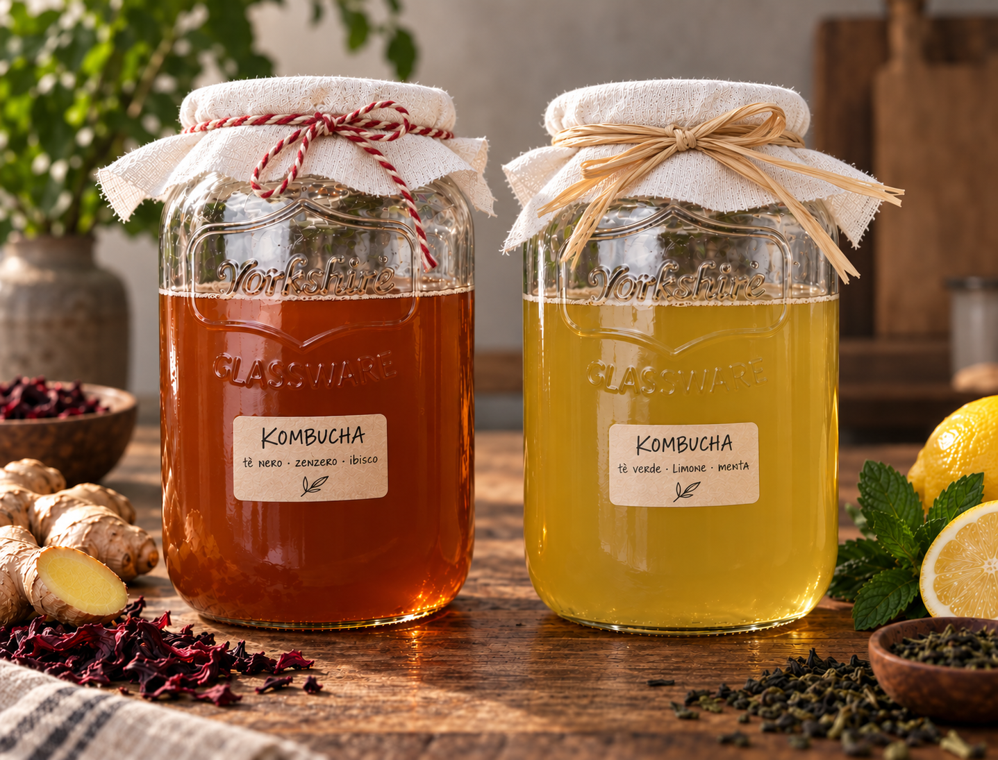 L’Arte della fermentazione spontanea: Kefir, Kombucha e Tepache.